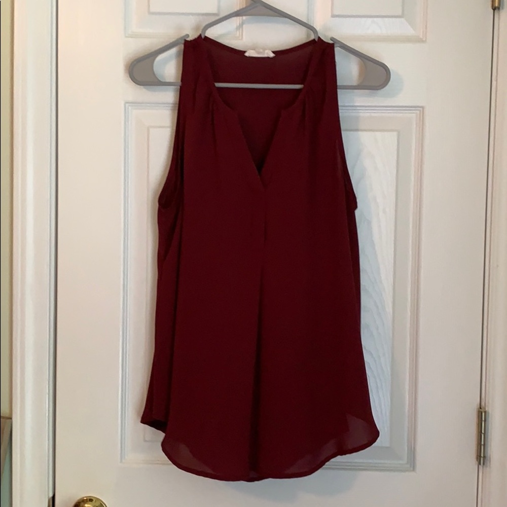 Maroon top from Vestique